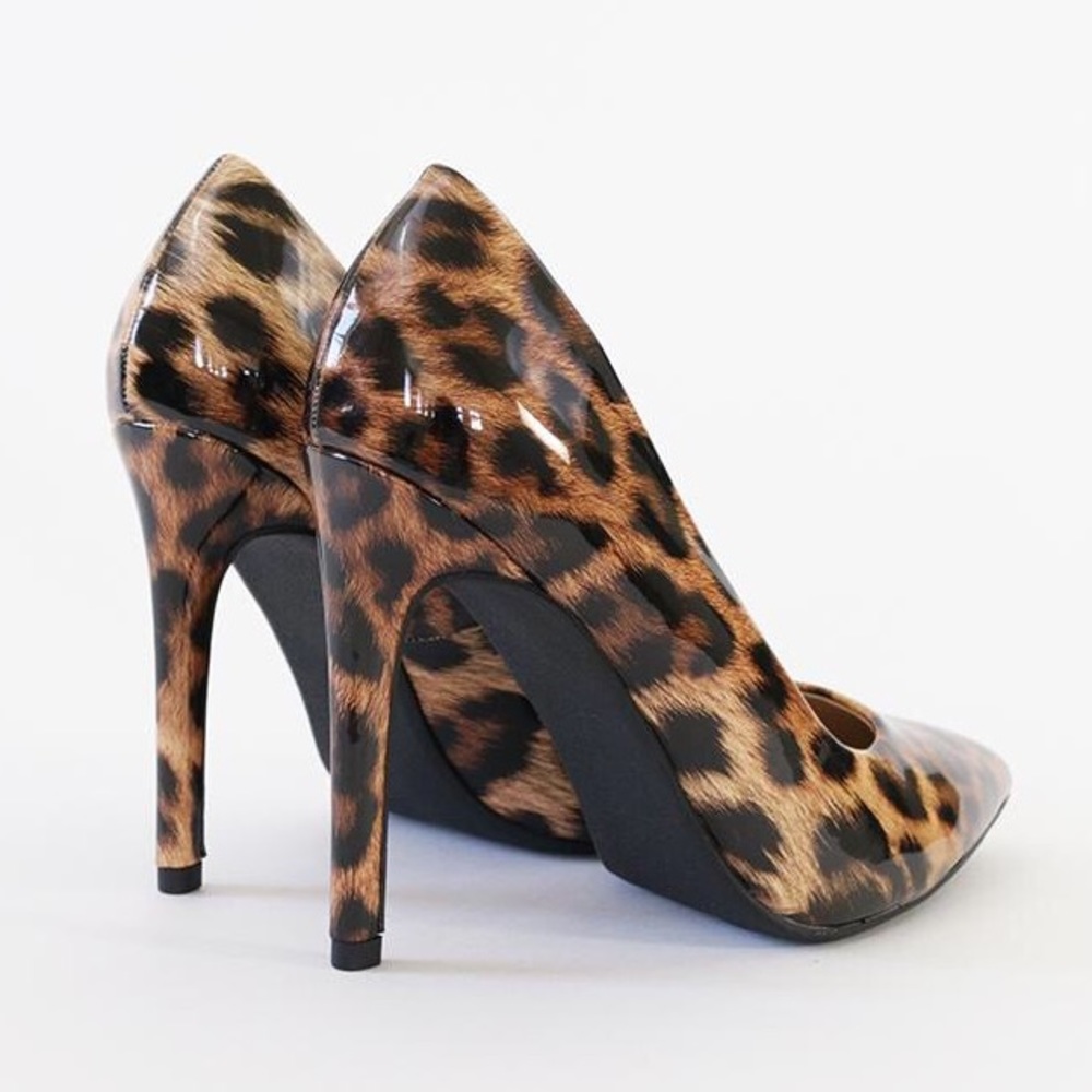 scheme leopard patent high heel pump stiletto - Picture 5 of 7